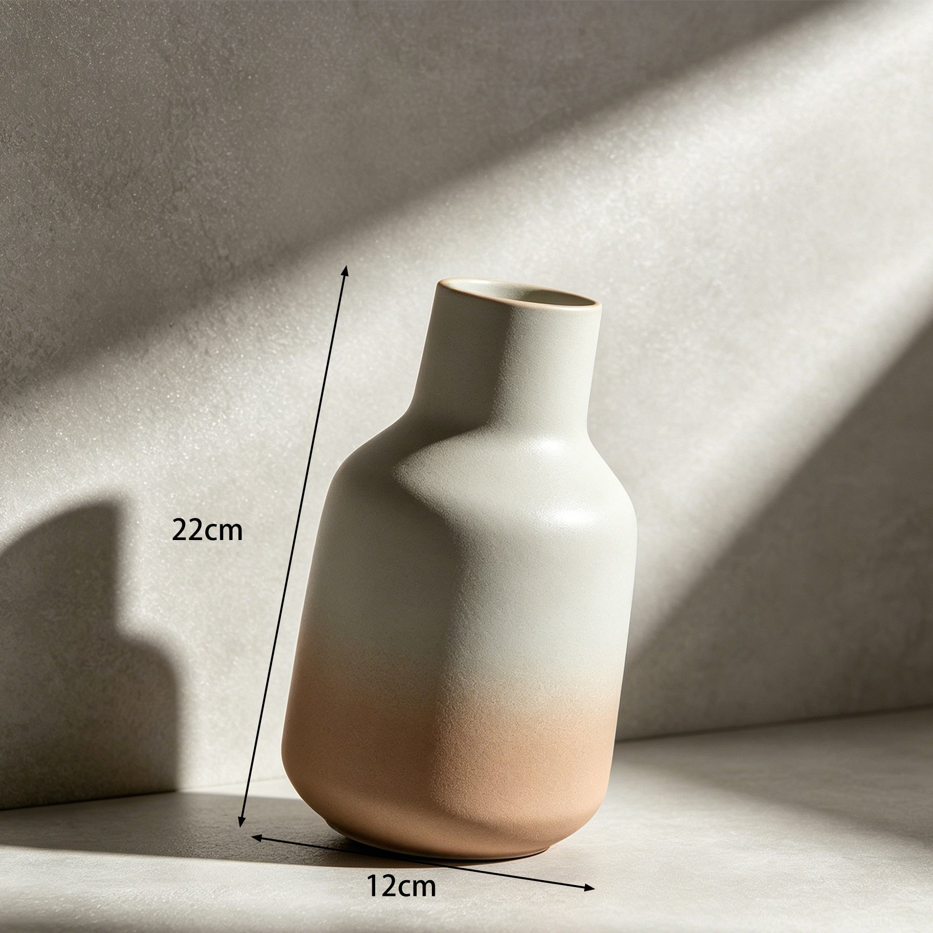 Minimalist ceramic vase set perfect for shelves