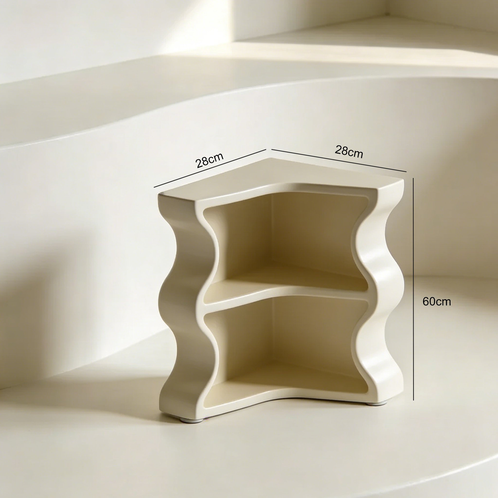 収納ラックに文房具を収納したイメージ