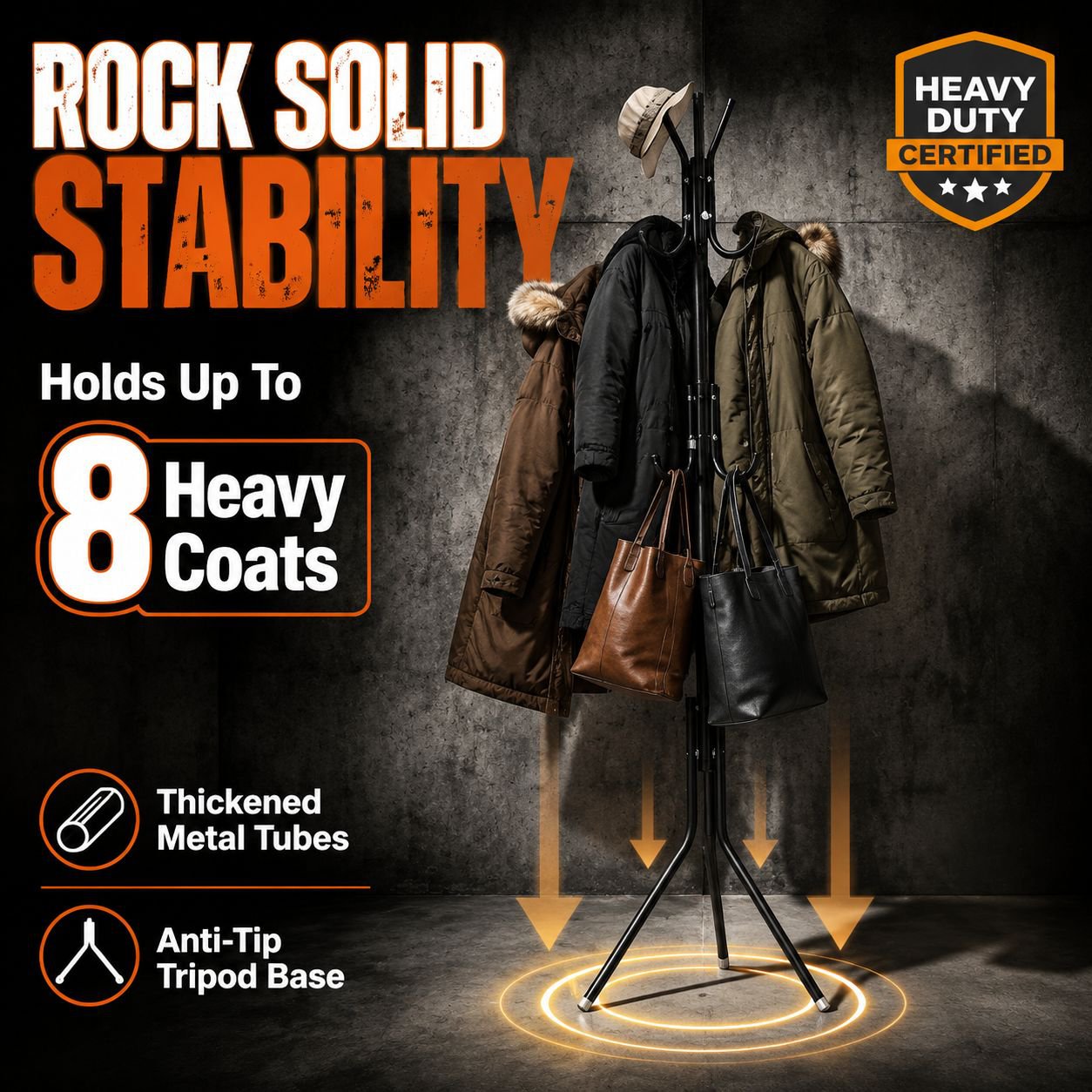 Simple Modern Standing Clothes Rack