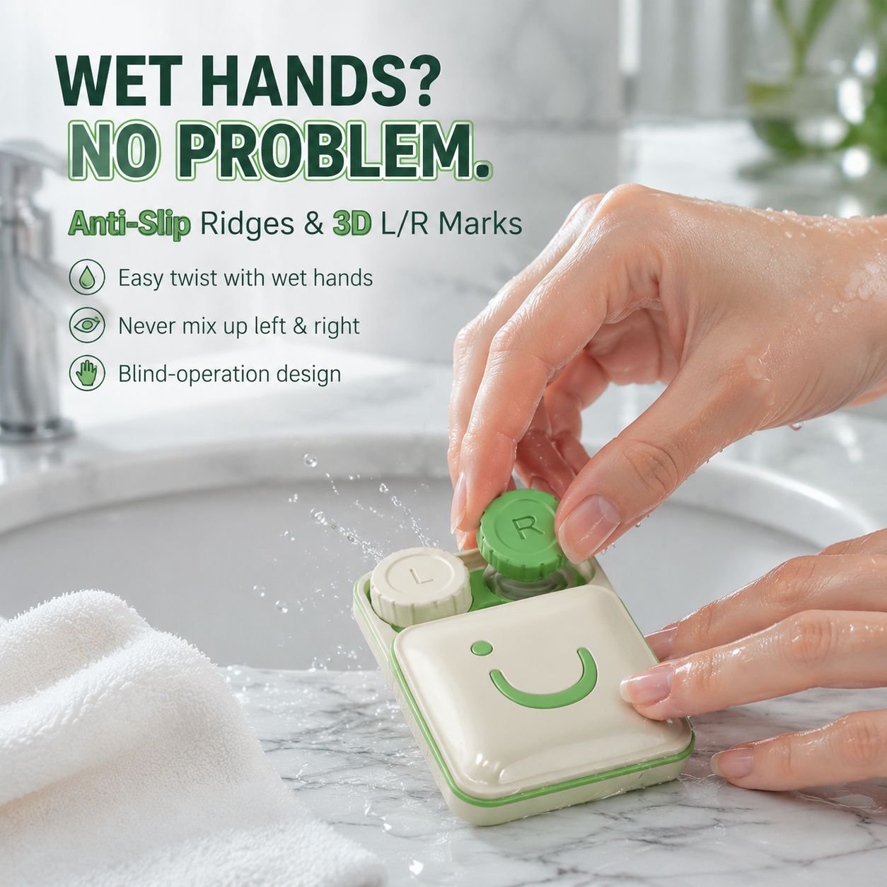 Smart Electric Contact Lens Cleaning and Sterilizer Travel Portable Lens Cleaner