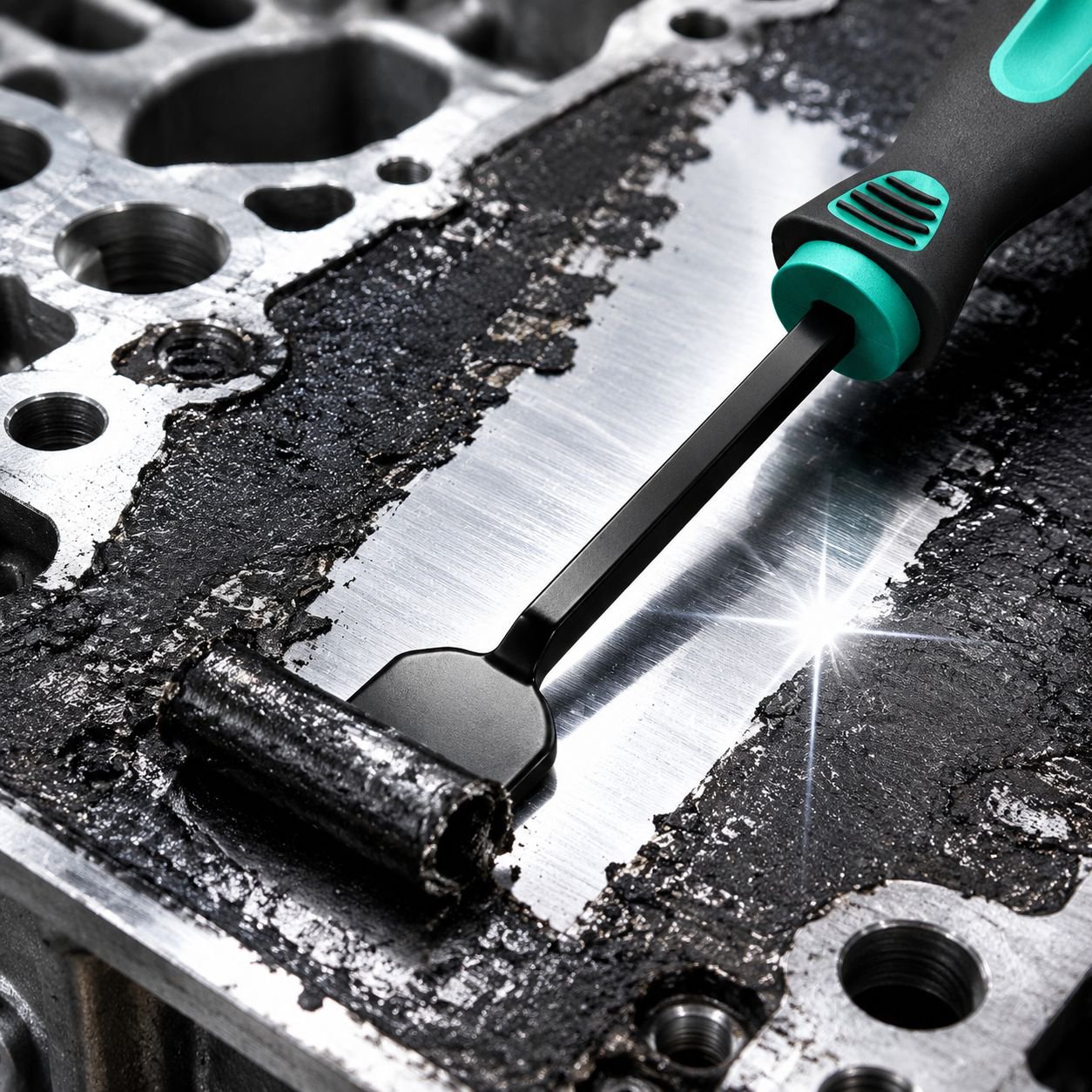 Ölschaber für die Autoreparatur, verstärkt und aus Chrom-Vanadium-Stahl