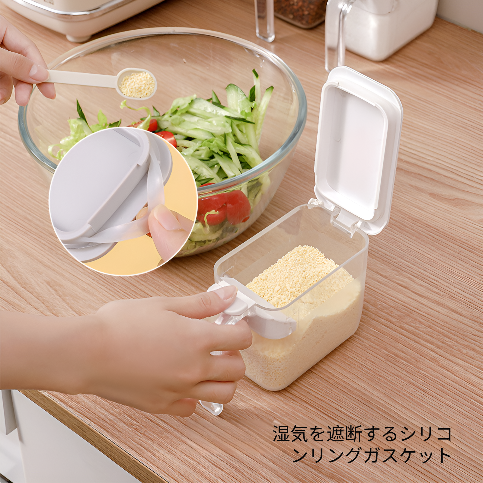 調味料ボトル付きキッチンスパイスラック