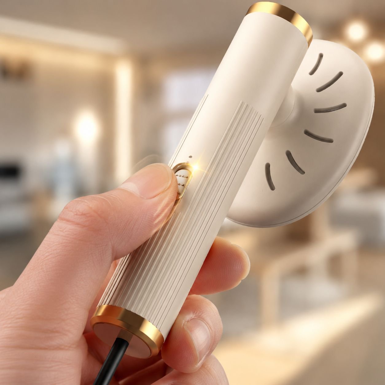 Compact garment steamer for home use
