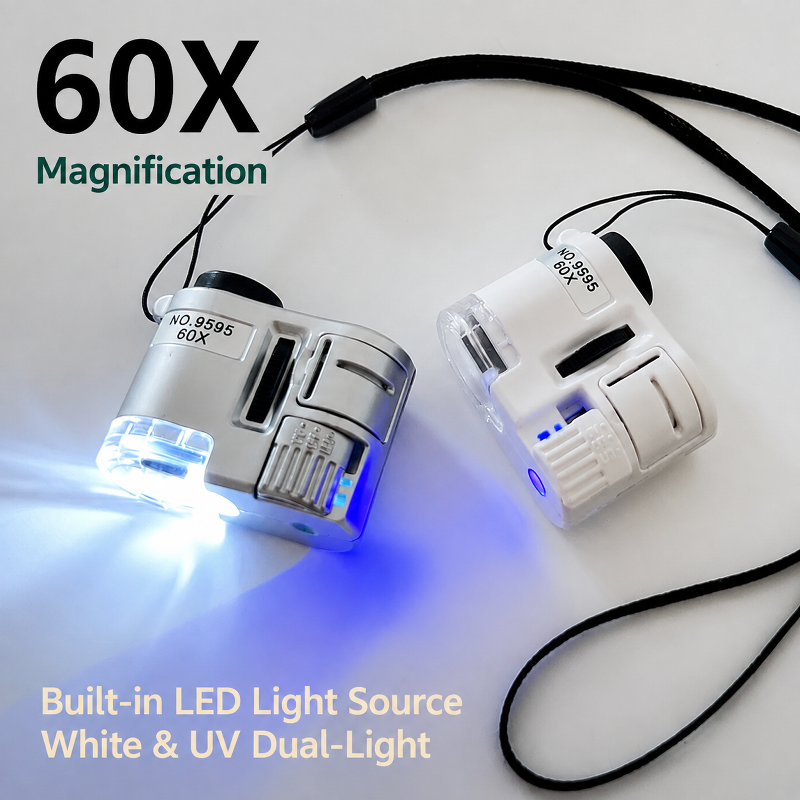JMY - Portable Light 60x Magnifying Glass