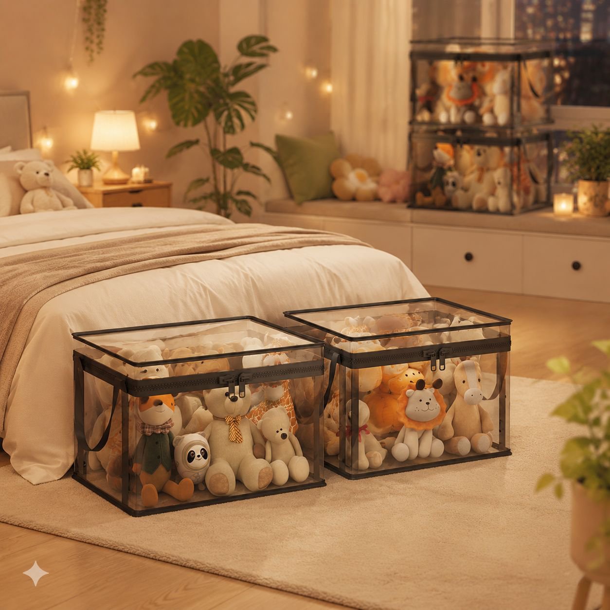 Storage Basket with Lid for Dolls, Suitable for Home Organization