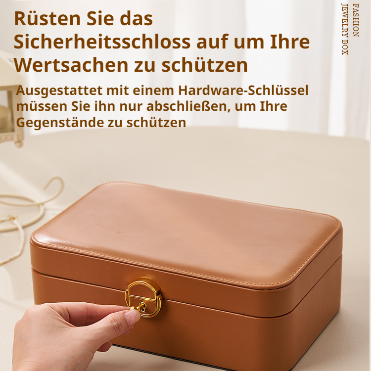 Schmuckschatulle, tragbare kleine Schachtel, kleine Schmuckaufbewahrung, Schmuckaufbewahrungsbox, Sc