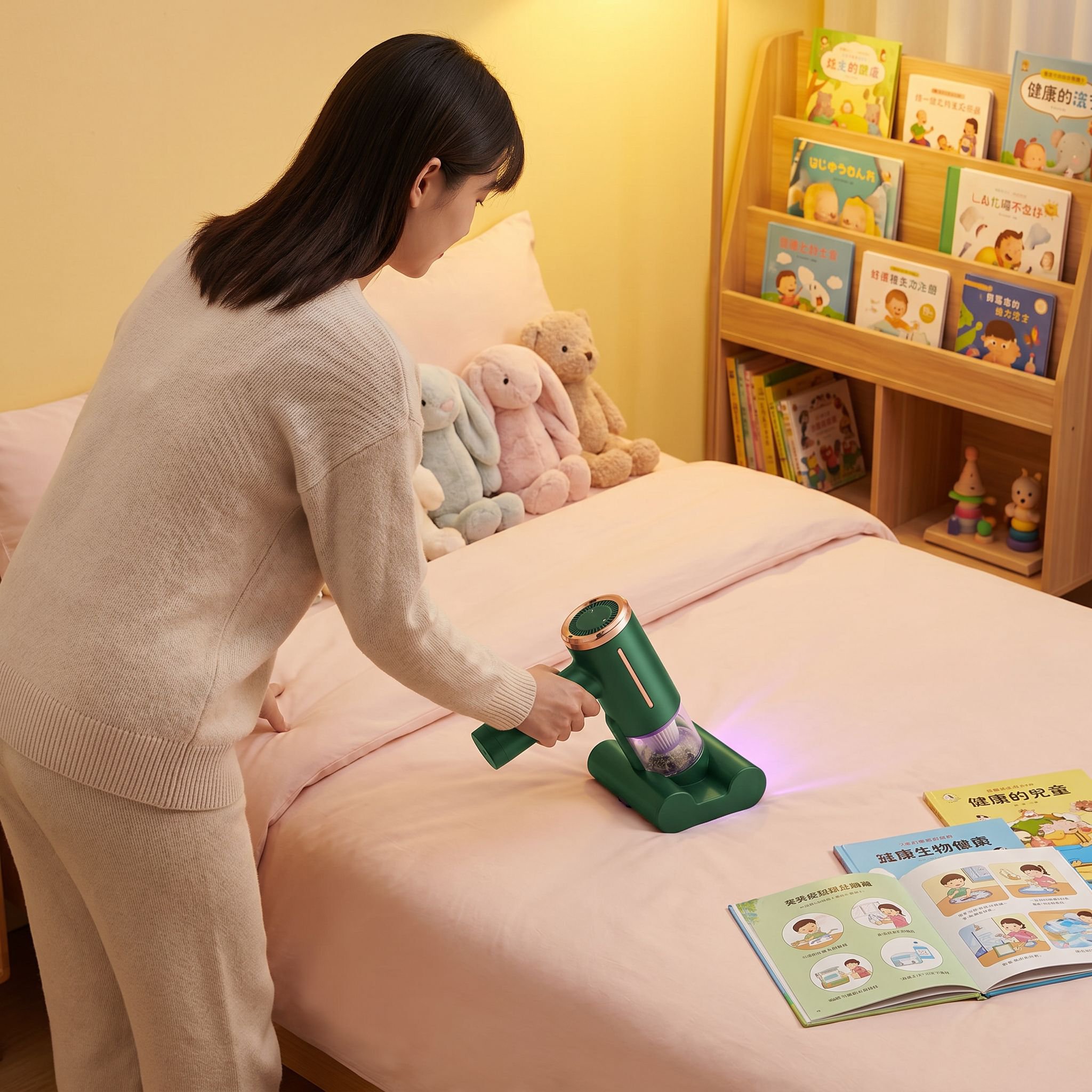 ハンディワイヤレスベッド専用ダニ取り掃除機