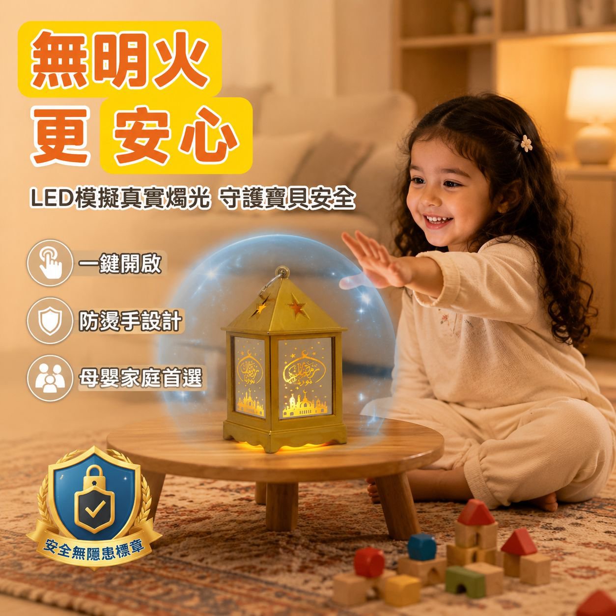 創意LED風燈燭台燈節日家居裝飾夜燈