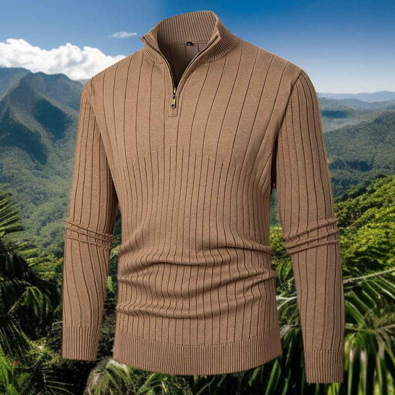 남성 반폴라니트 세트 착용샷