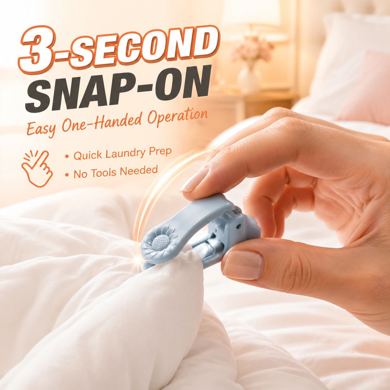 Household Plastic Quilt Fastener, Traceless Needle-Free Storage and Cleaning Tool