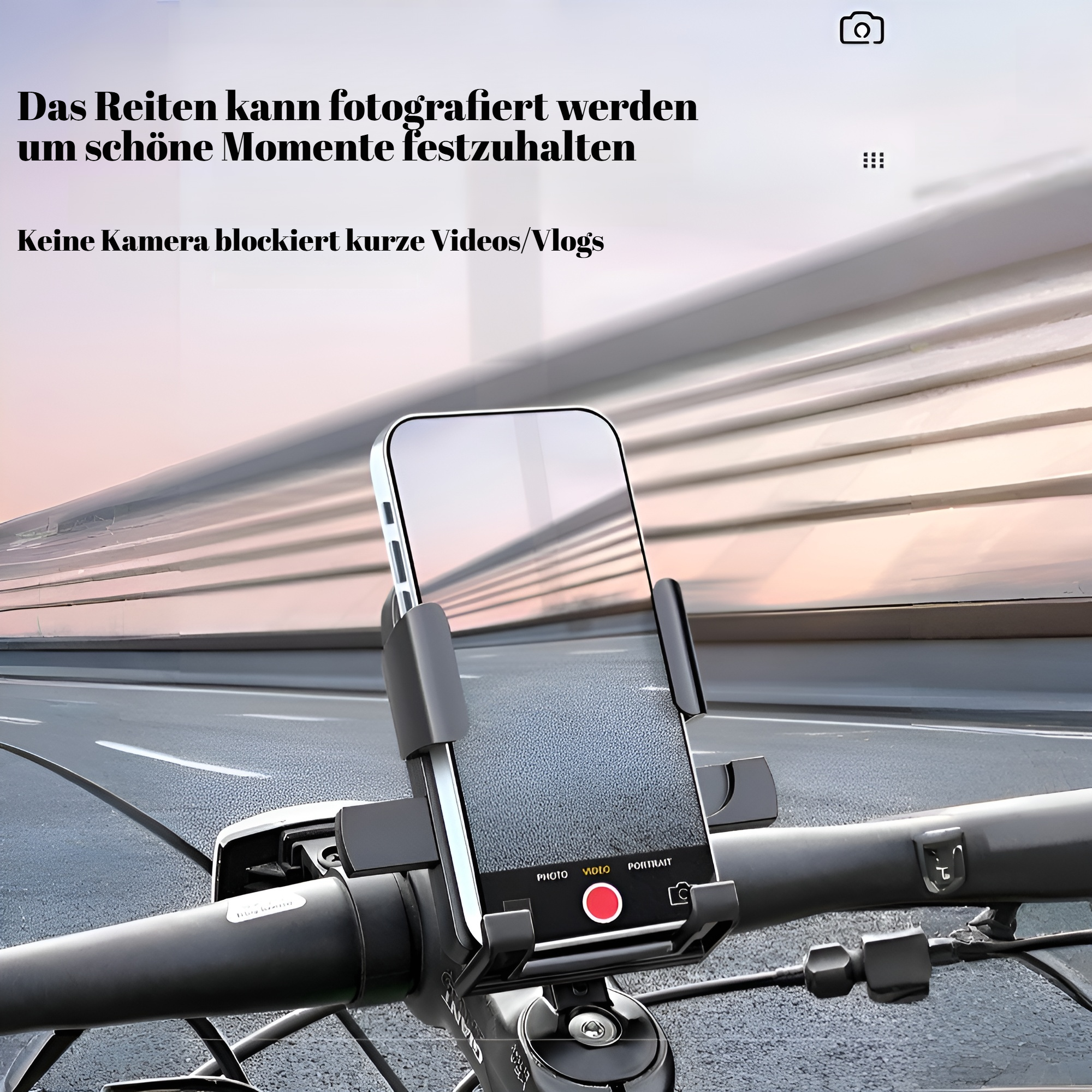 Stoßfeste Fahrrad-Handyhalterung