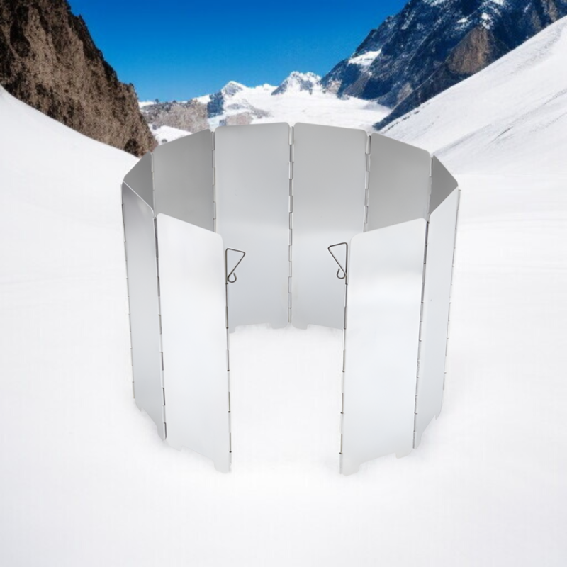 超薄型アウトドアカセットストーブ風防全体画像