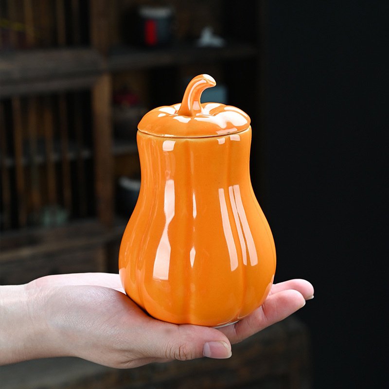 Lidded ceramic canister for tea, treats, and other dry goods