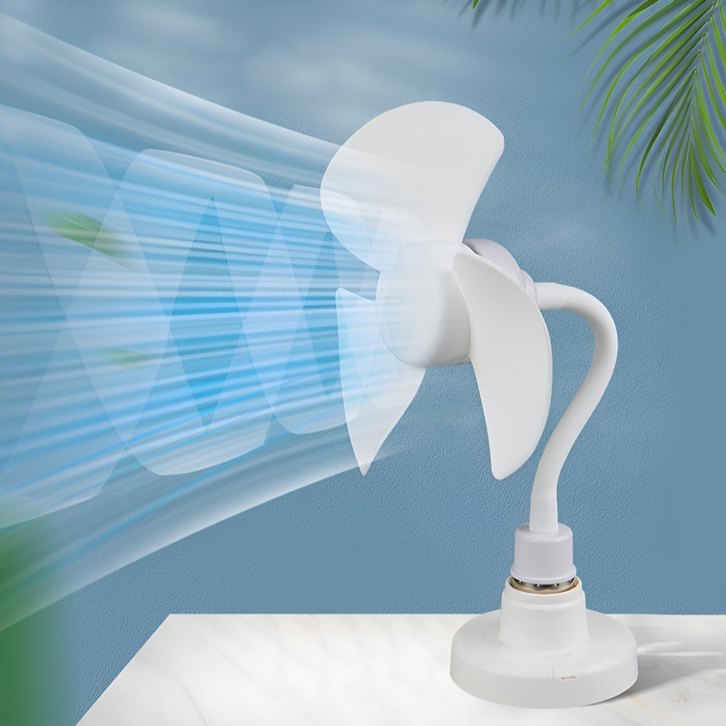 서재 숙소용 미니 강풍 선풍기 전구