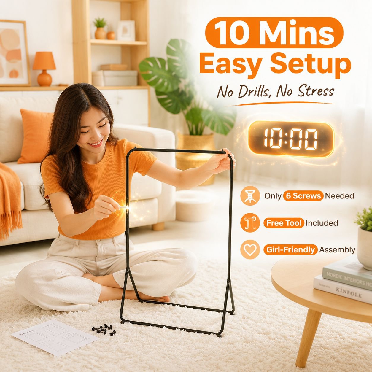 Modern Shoes and Clothing Storage Rack