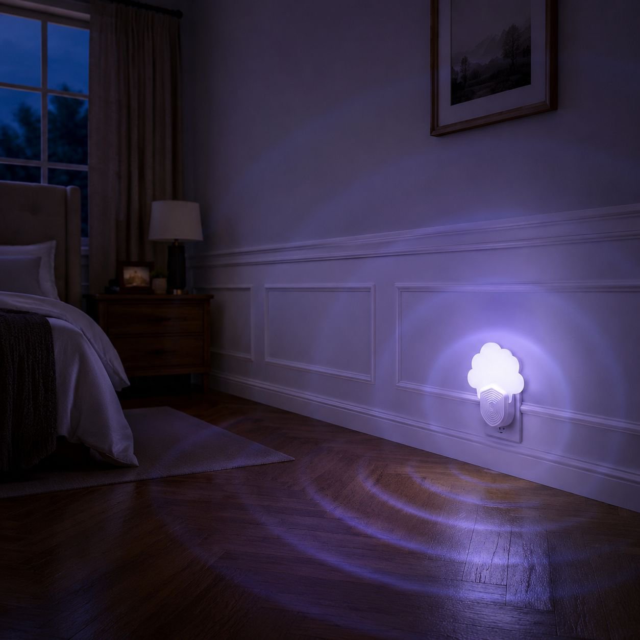 Cloud-shaped Blue Light Silent Mosquito Killer Lamp