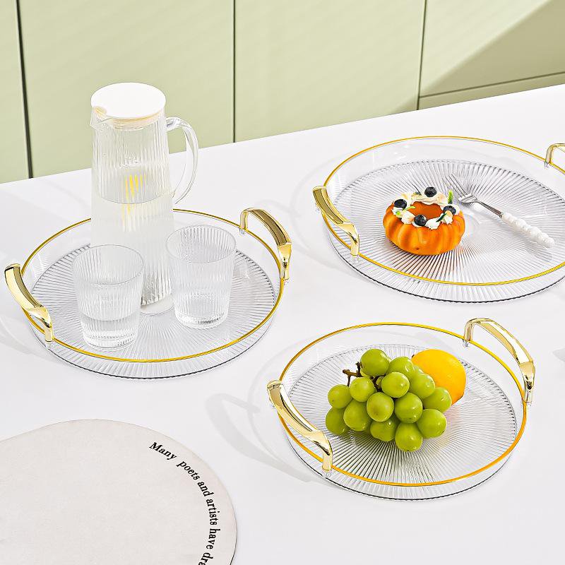 Double Handle Round Tray