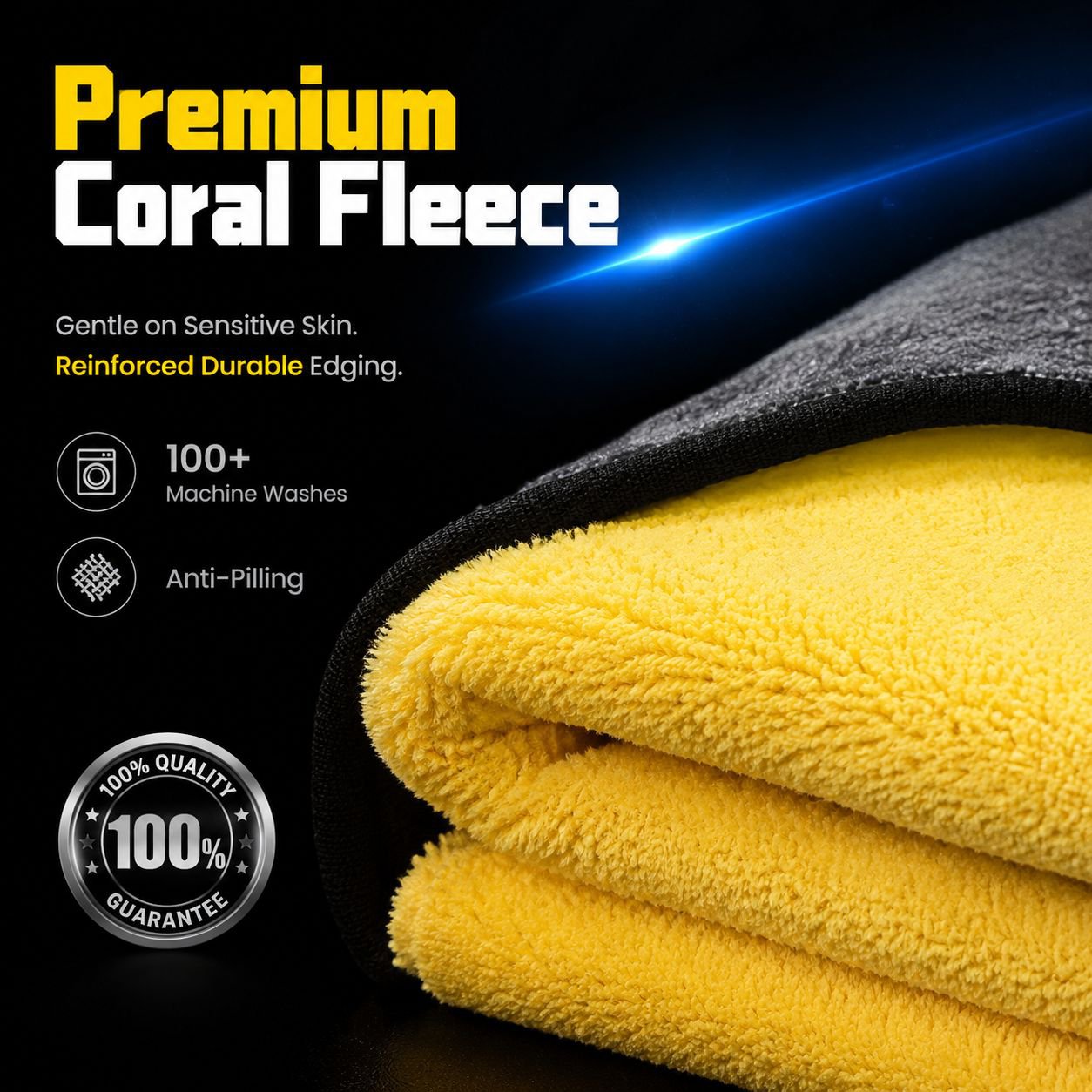Large Pet Absorbent Bath Towel Quick-Dry Fiber Dog Cat Towel