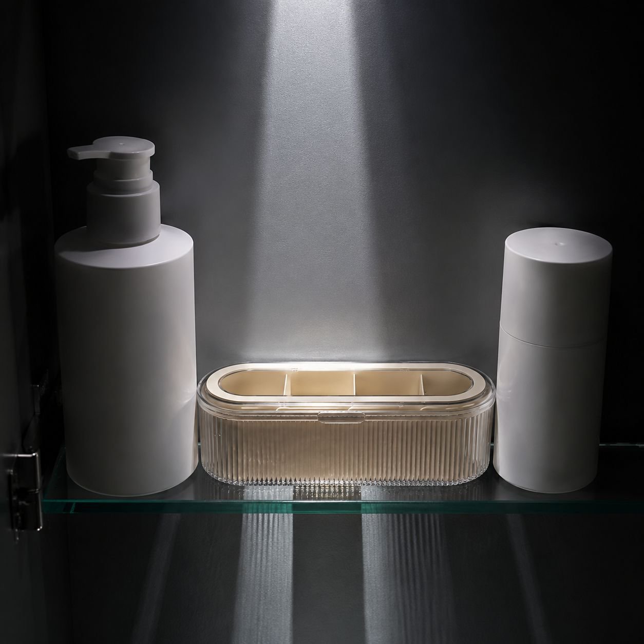 Staubdichte transparente Aufbewahrungsbox mit Deckel für Make-up-Pinsel