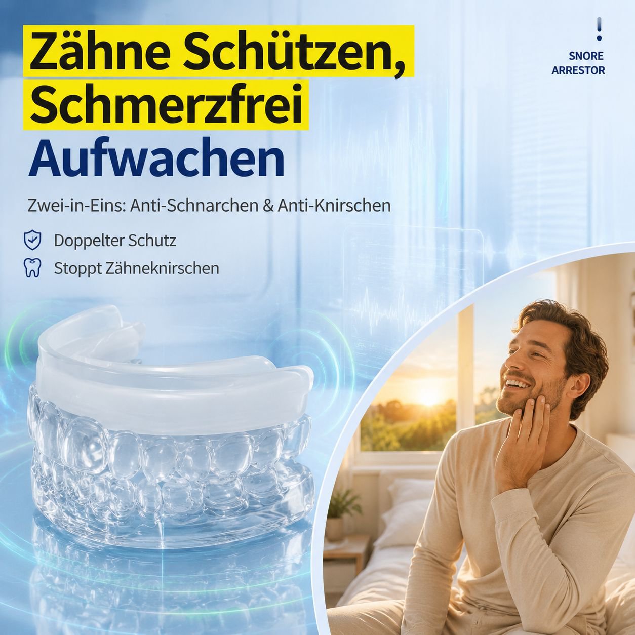 Schnarchstopper Silikon Zahnschiene