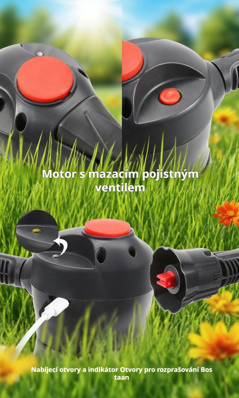 Snadné použití elektrického pěnového postřikovače