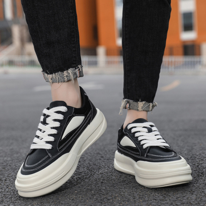 봄여름 아웃도어 남성 빈티지 슬립온 남성 키높이 운동화 아빠 통굽 단화 캐주얼화