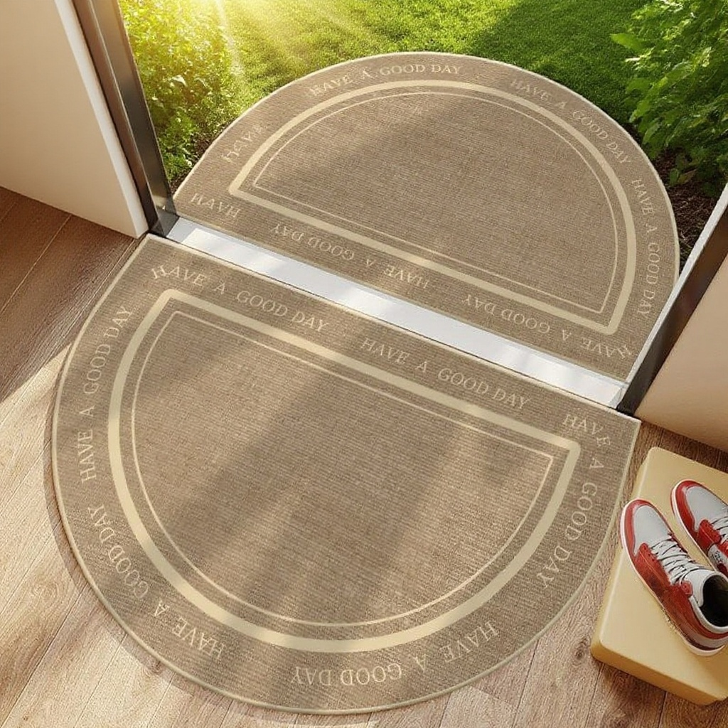 반원형 미끄럼 방지 먼지 제거 입구 발판