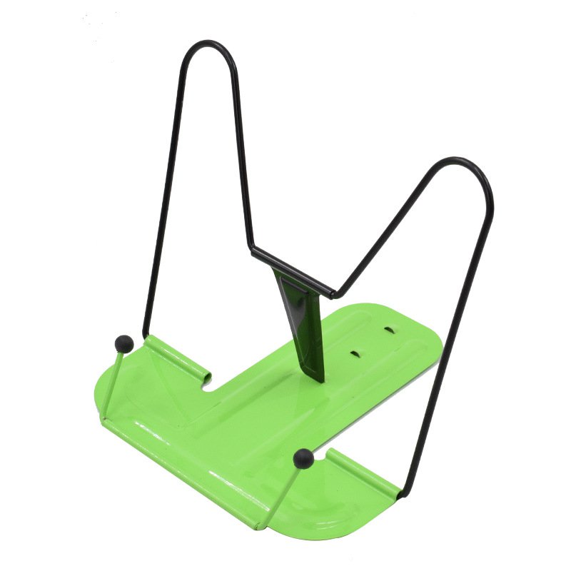 Folding metal bookshelf bookend