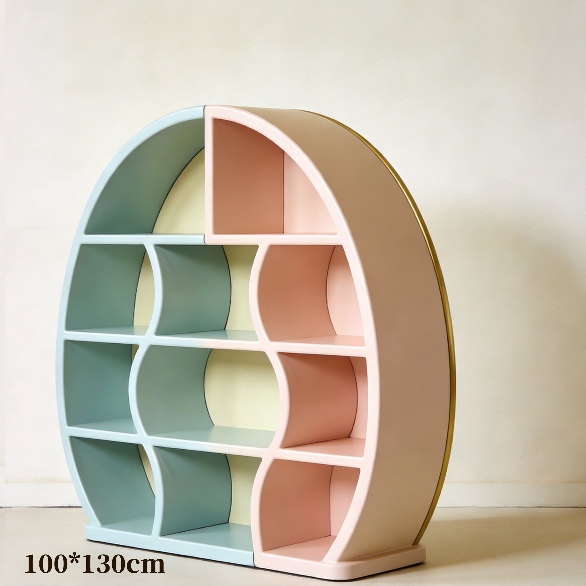 書櫃擺放書籍與裝飾品效果圖