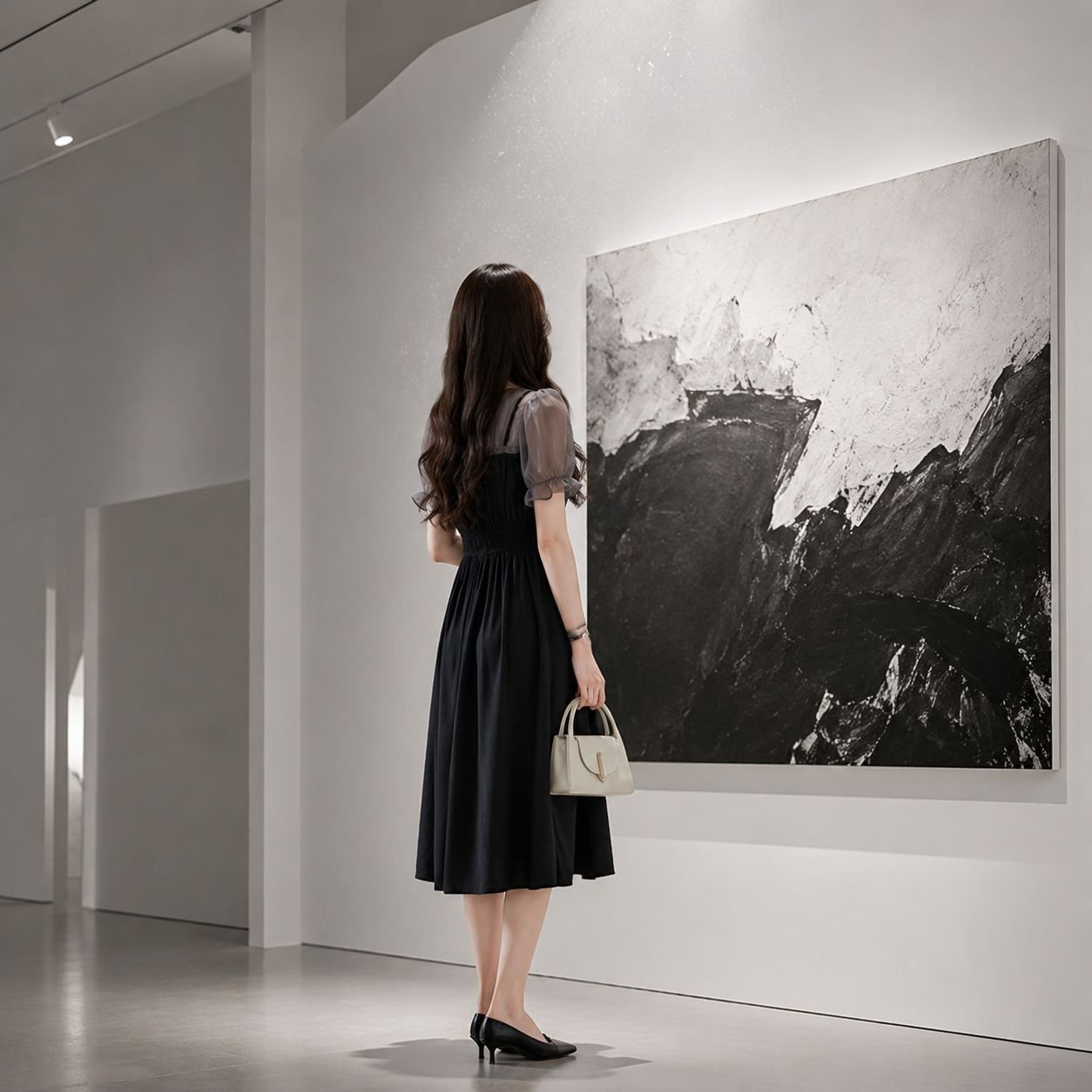세련된 디자인의 명원 패션 원피스 옆모습