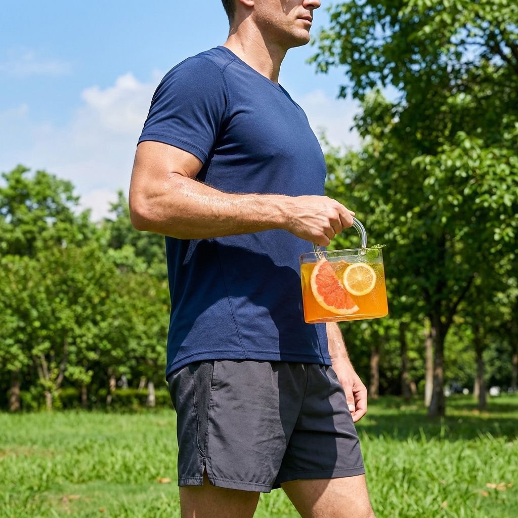 ハンドバッグ型のガラス製飲料カップ