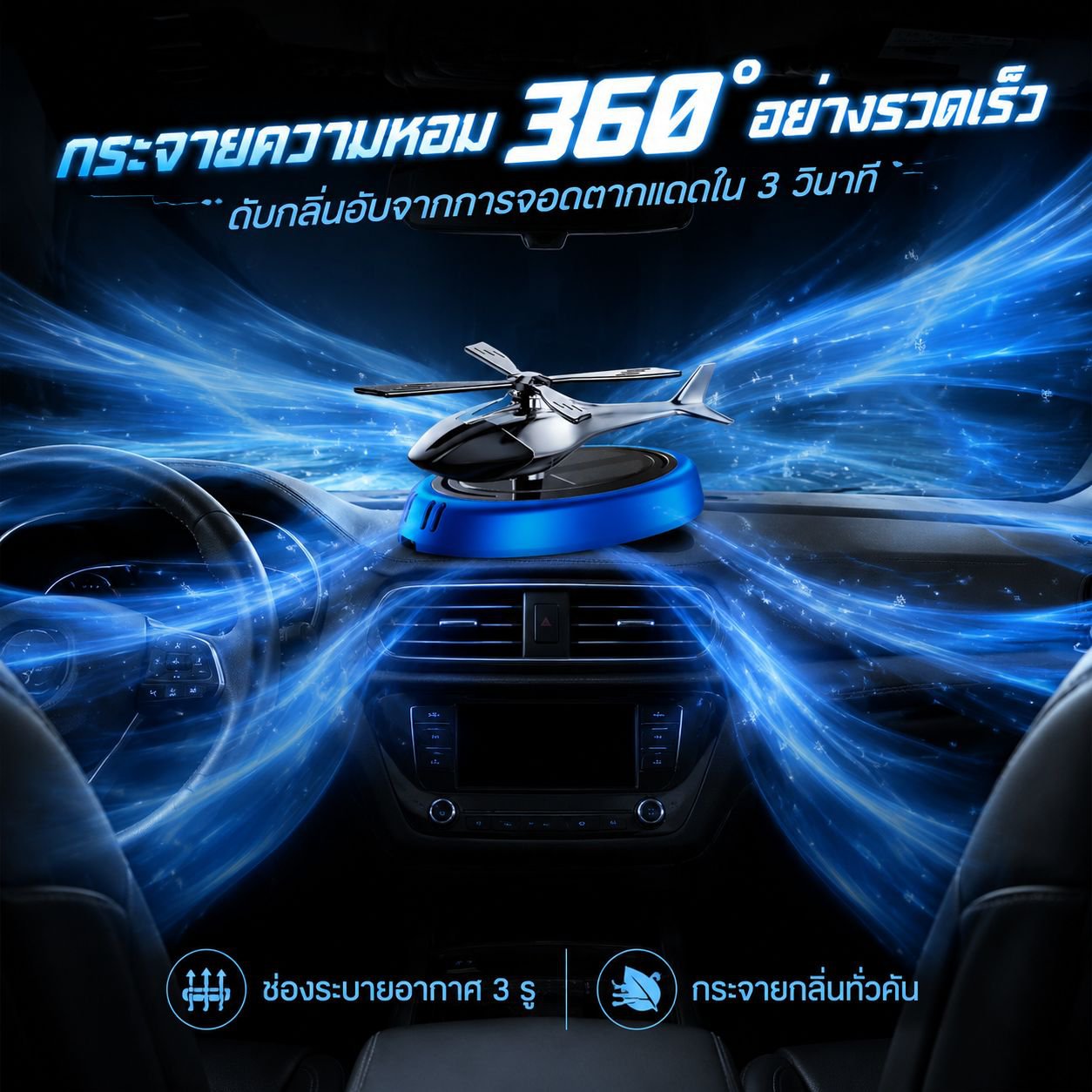 ของตกแต่งเครื่องบินพลังงานแสงอาทิตย์พร้อมน้ำหอม