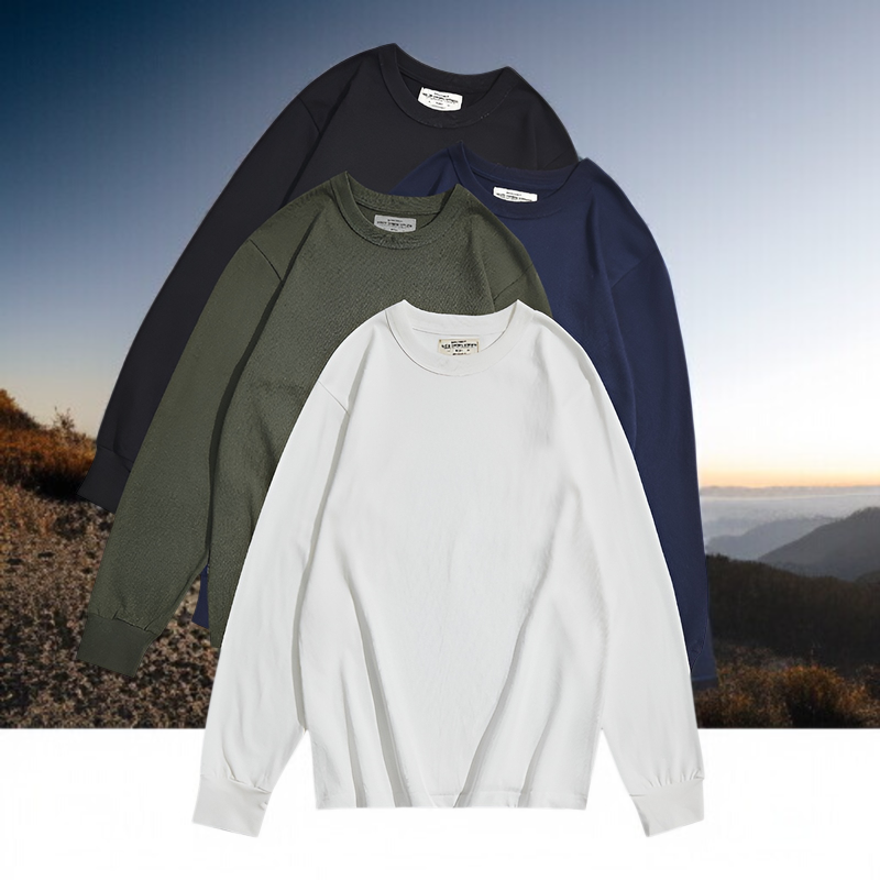 280gヘビーウェイト無地長袖Tシャツ正面画像