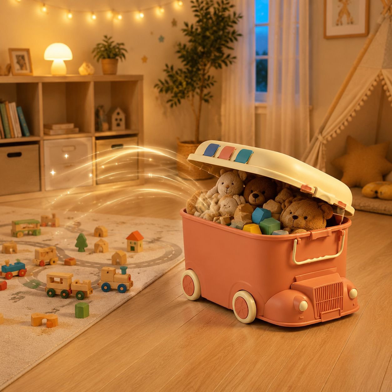 Boîte de rangement domestique multifonction