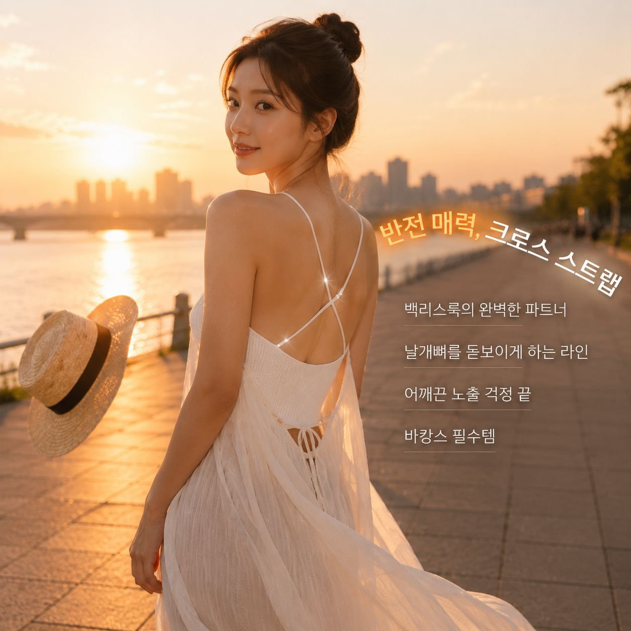 여성용 여름 스트라이프 슬림 캐미솔, 이너와 아우터 겸용, 심리스 디자인