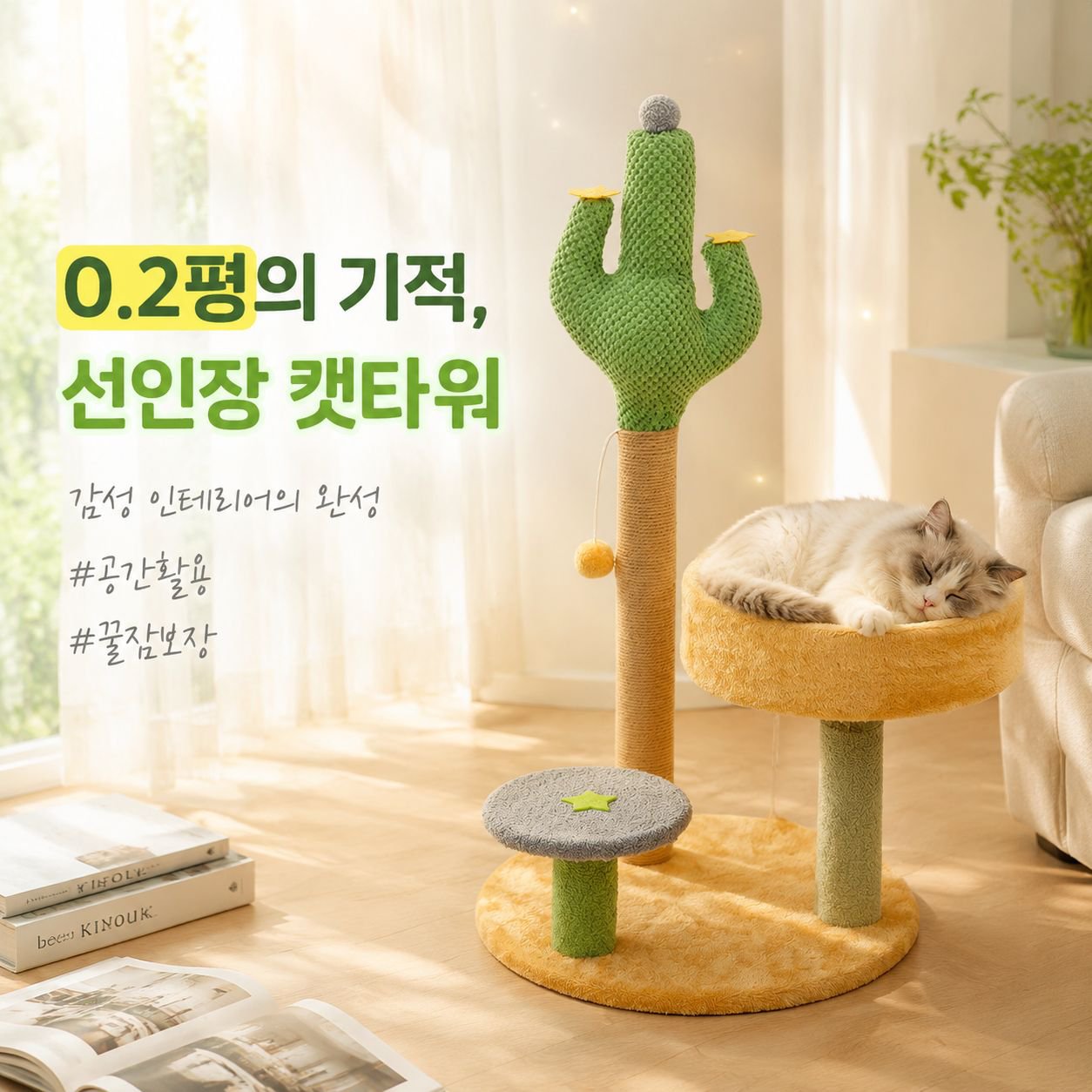 고양이 장난감 캣타워 다기능 고양이 스크래처 캣하우스
