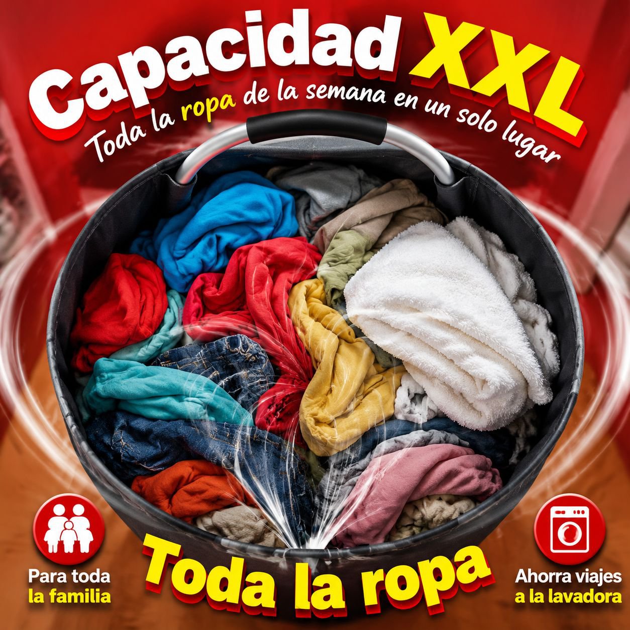 Cesto de ropa sucia de tela Oxford para el hogar