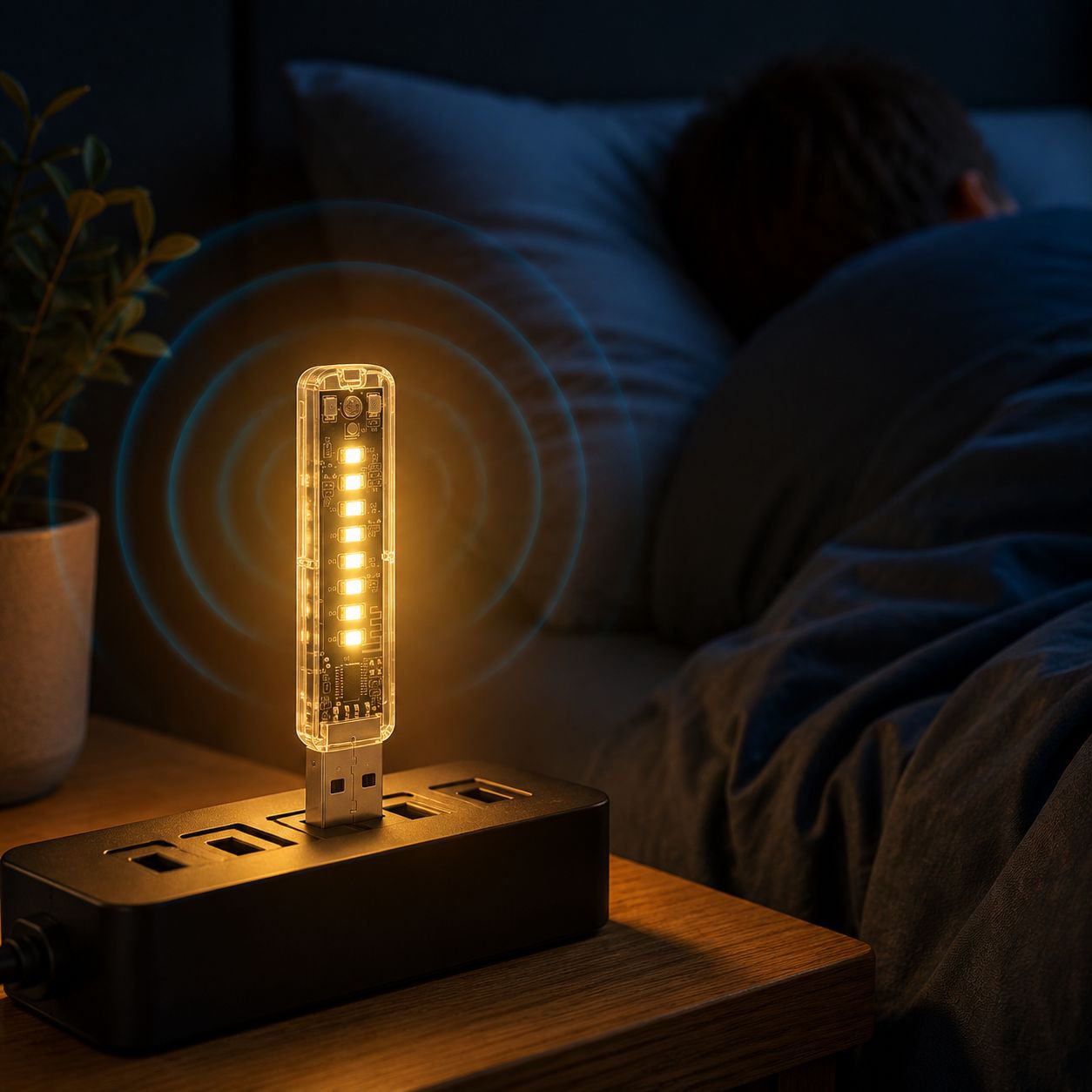 Smart Voice Control Night Light Air Conditioning Companion