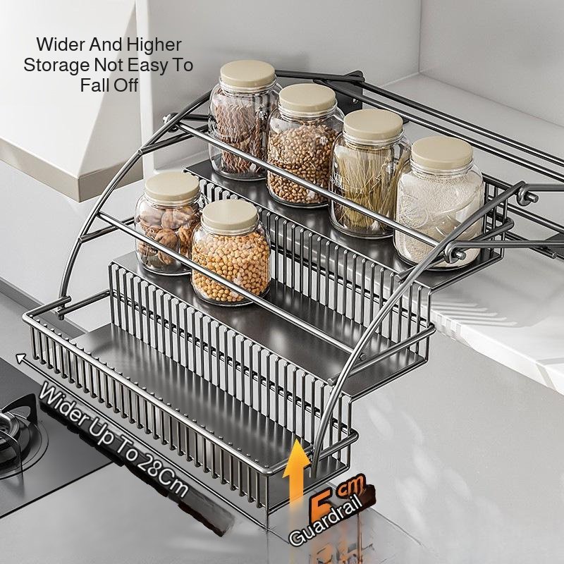 Cesta de almacenamiento elevable para la cocina