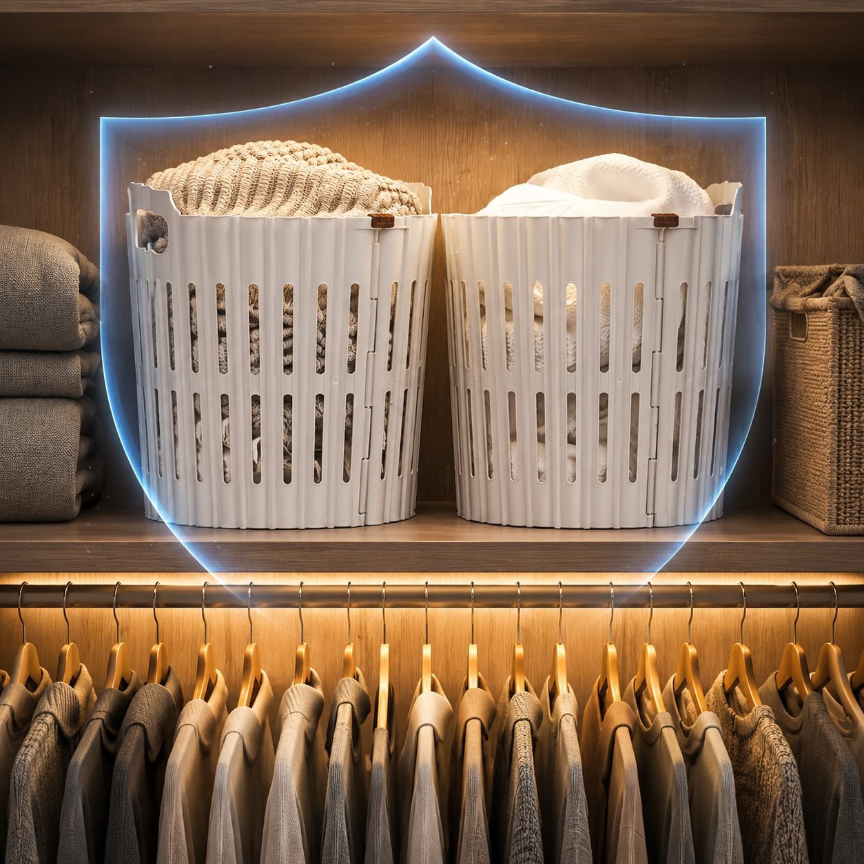 Portable Foldable Laundry Basket for Home
