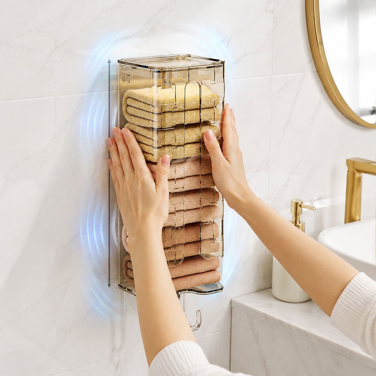 Boîte de rangement murale pour sous-vêtements, épaisse, sans perçage
