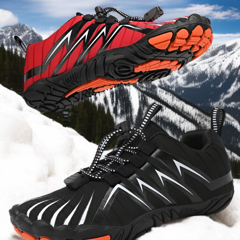 부모 자식 경량 다섯 손가락 신발 착용 모습