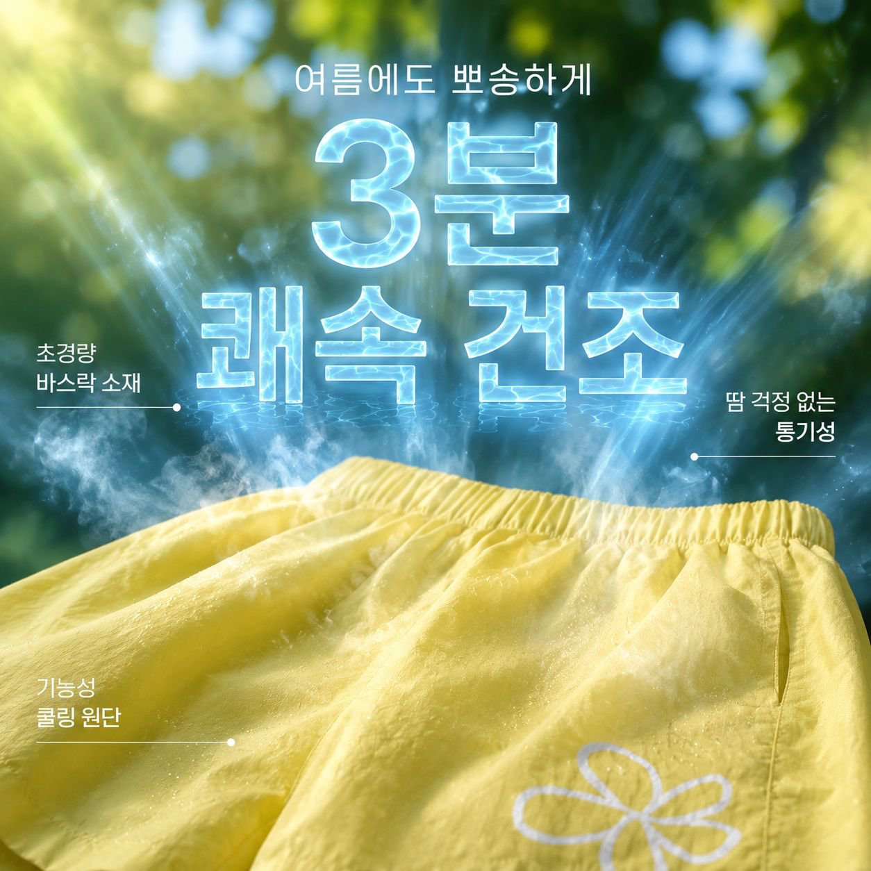 여름 하이웨스트 데일리 캐주얼 운동 반바지 여성용
