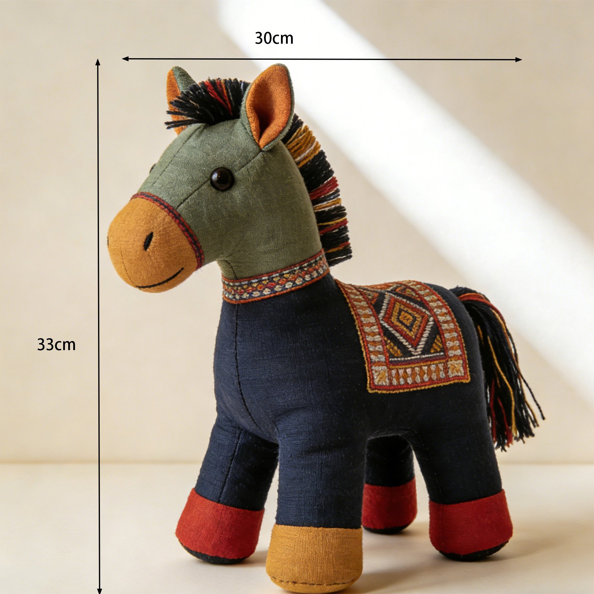 Caballo decorativo artesanal para interiores