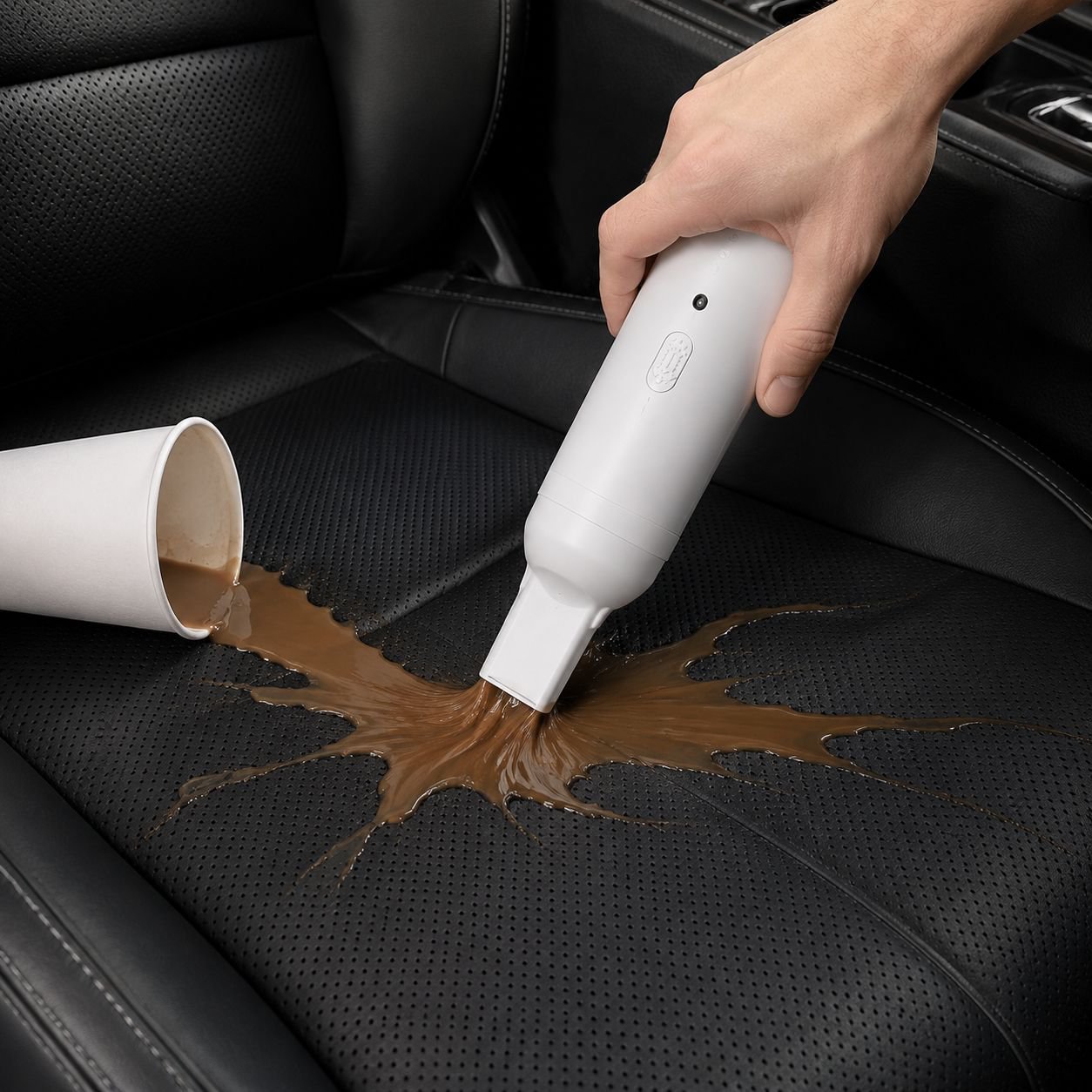 Cordless Car Vacuum Cleaner in Handheld Use