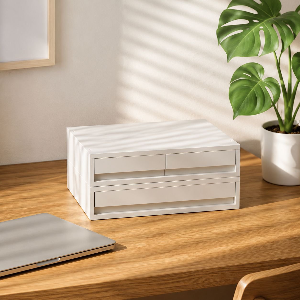 Boîte de rangement en plastique avec tiroirs