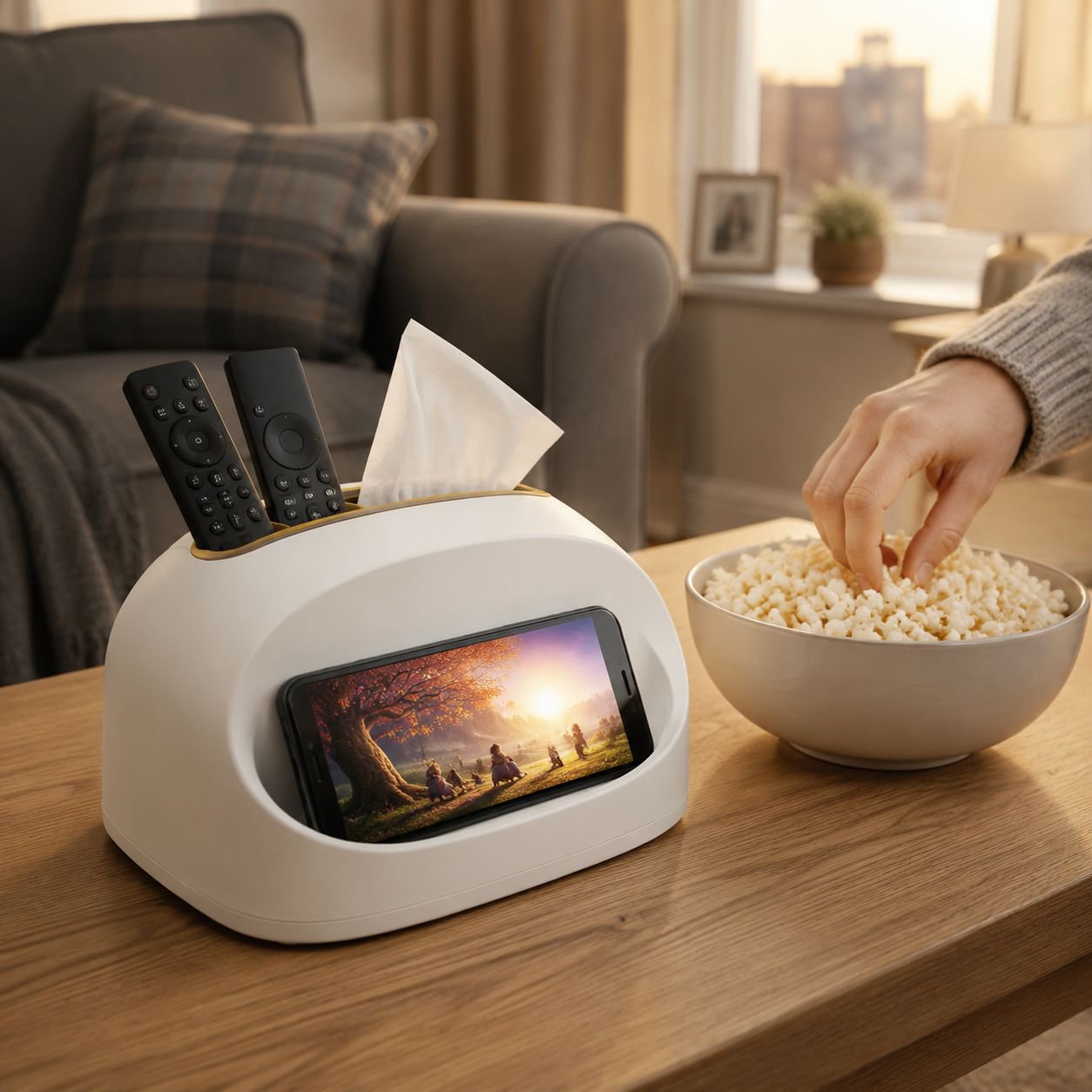 Self Contained Cream Style Living Room Spring Drawer Box Tissue Box Self Contained Spring Drawer Box