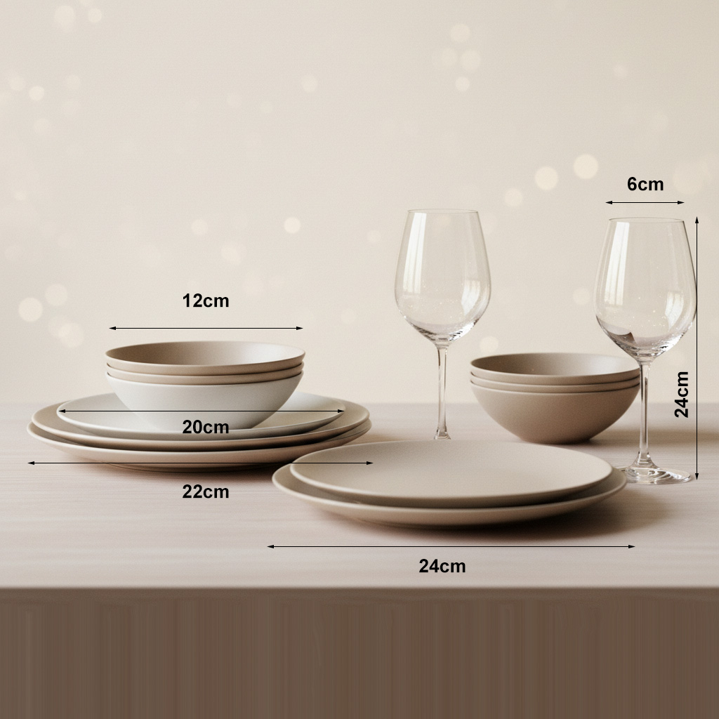 Cuencos modernos y resistentes del conjunto de vajilla