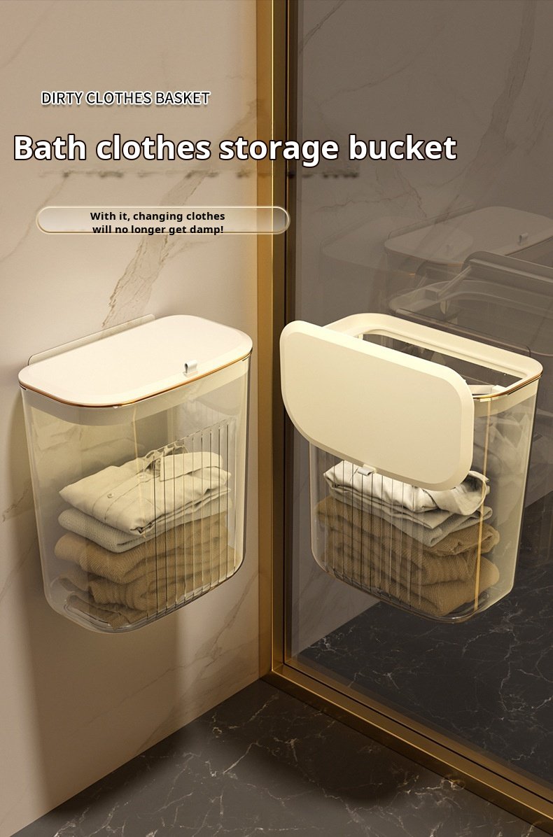 Waterproof storage basket for organizing bathroom essentials