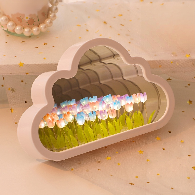 튤립 모양 핸드메이드 앰비언트 라이트